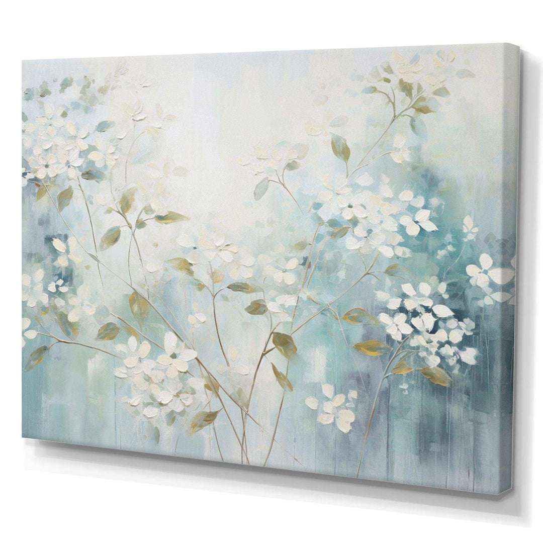 Blue Tranquil Gardens I - Modern Living Room Wall Decor