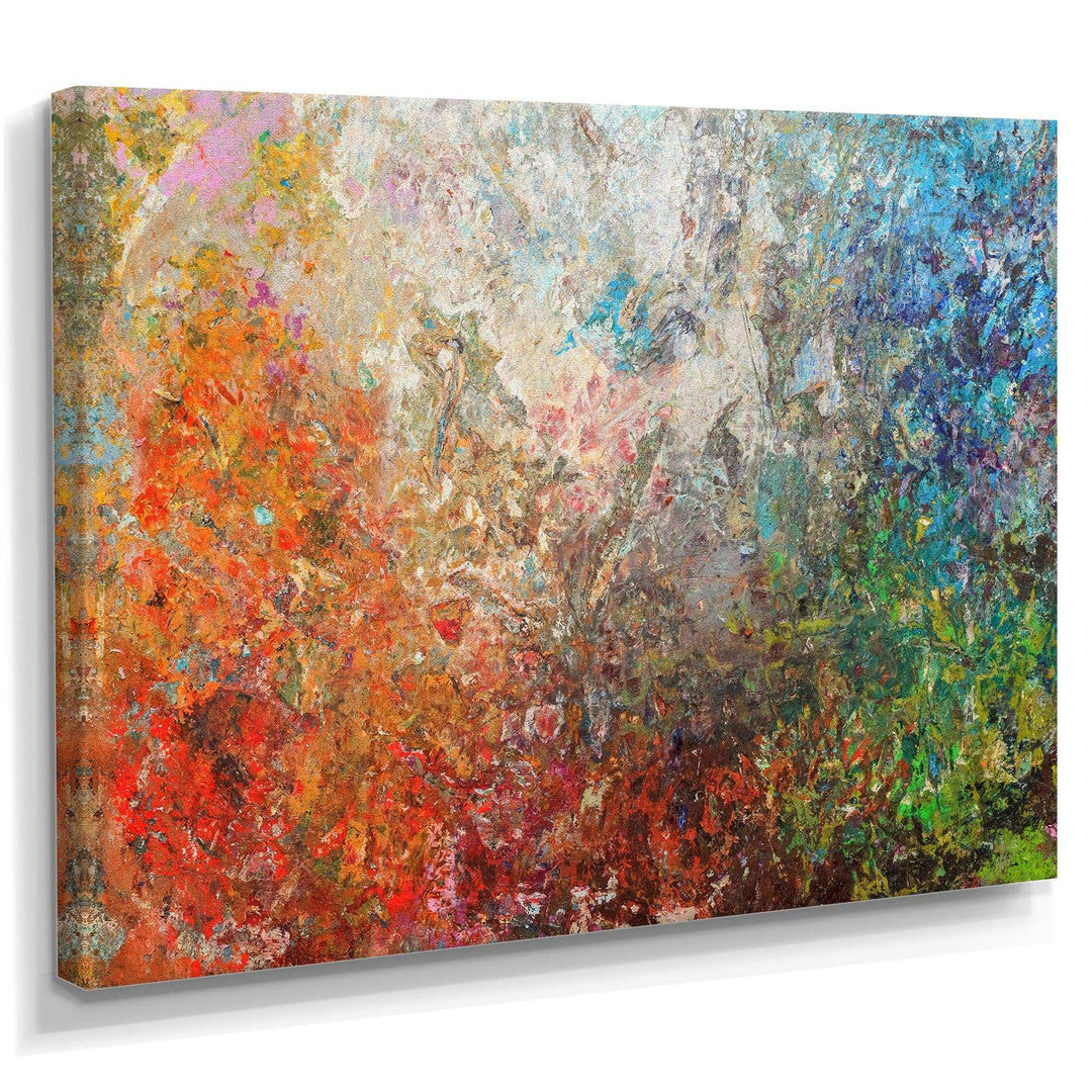 Board Stained Abstract Art - Modern Living Room Wall Decor