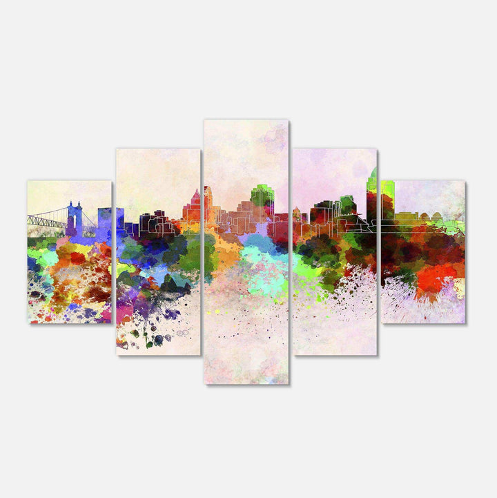 Cincinnati Skyline Multi-Panels