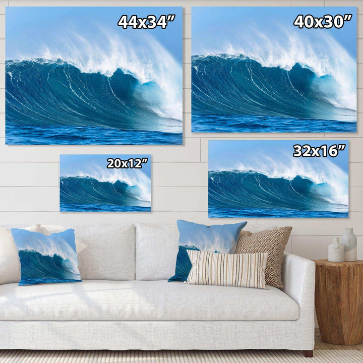 Sky Hitting Ocean Waves