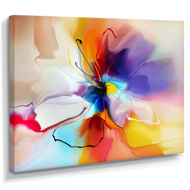 Creative Flower in Multiple Colors - Modern Bedroom Wall Art