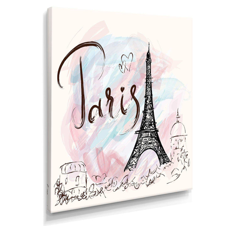 with Paris Eiffel Tower - French Country Living Room Wall Decor