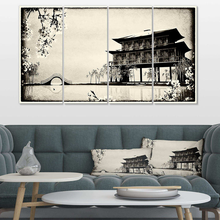Chinese Ink Painting Multi-Panels