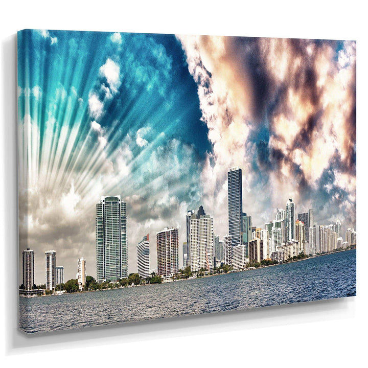 Miami Skyline with Clouds