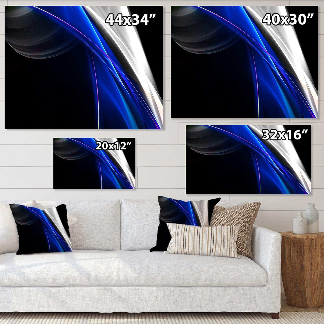 Glittering Blue Pattern - Modern Wall Art Prints