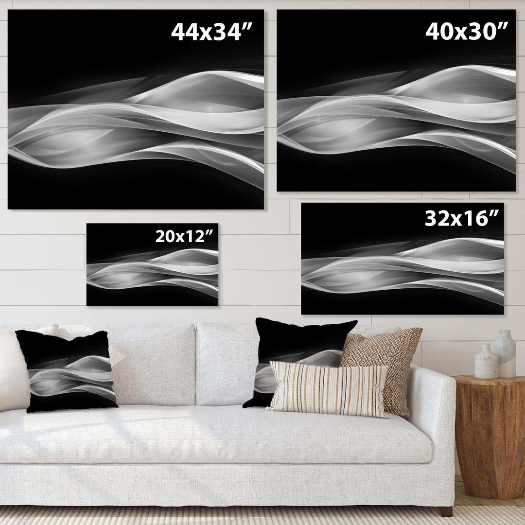Glittering Silver Pattern - Modern Canvas Wall Art
