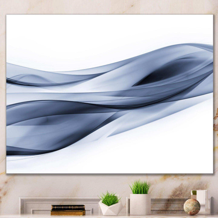 Glittering Light Blue Pattern - Modern Canvas Wall Art