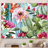 Cactus Pattern Watercolor