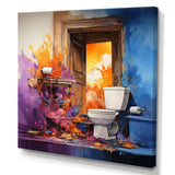 Abstract Harmony Toilet Canvas Canvas