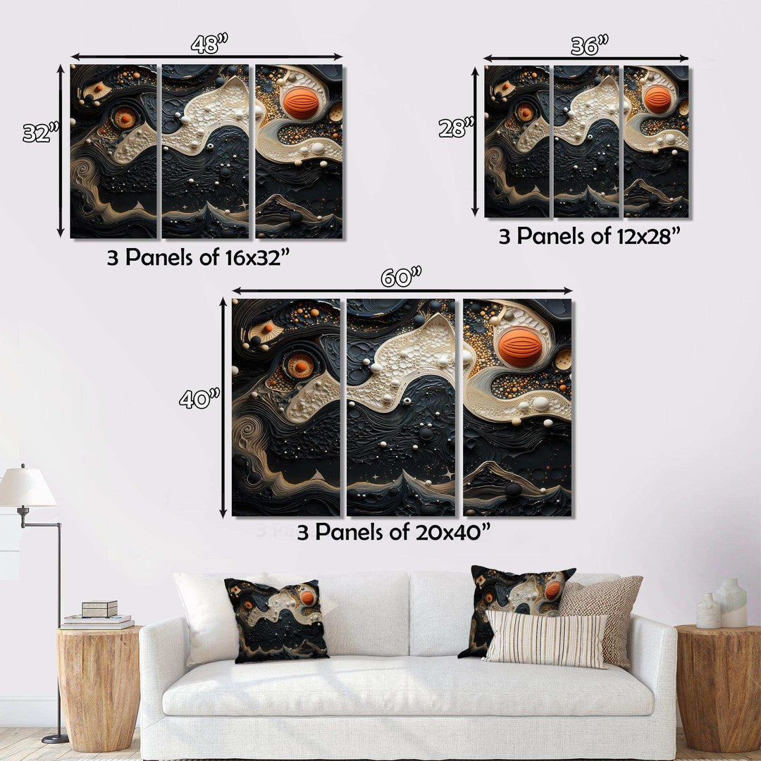 Blue White Tranquil Waters I - Modern Bedroom Wall Art