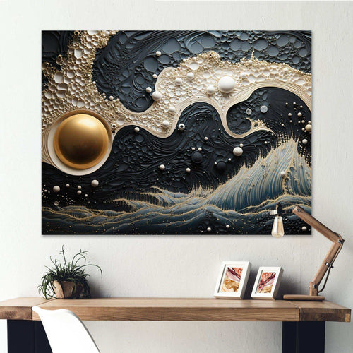 Blue White Tranquil Waters IV - Modern Wall Art Prints