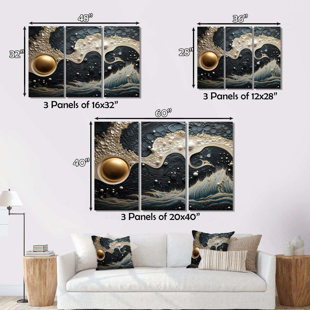 Blue White Tranquil Waters IV - Modern Wall Art Prints