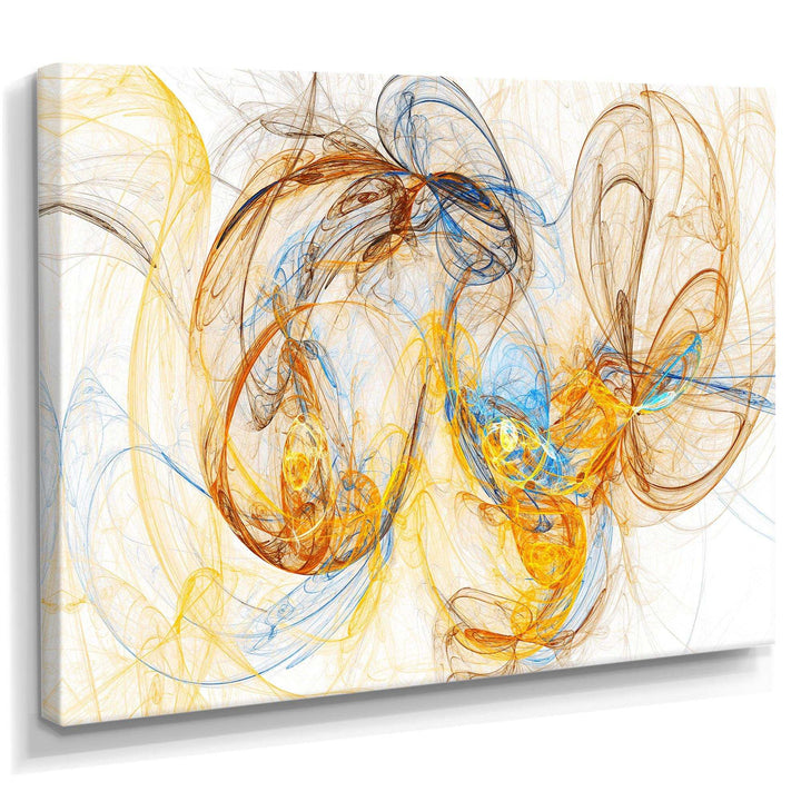 Billowing Smoke Yellow - Modern Canvas Wall Art