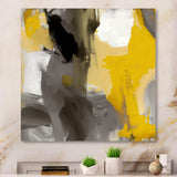 Mustard Yellow And Vivid Gray II