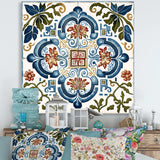 Mediterranean Tiles In Retro Blue I