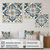 Mediterranean Tiles In Retro Blue I