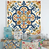 Mediterranean Tiles In Retro Blue IV