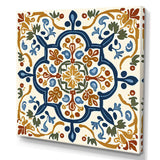 Mediterranean Tiles In Retro Blue IV