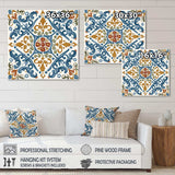 Mediterranean Tiles In Retro Blue V