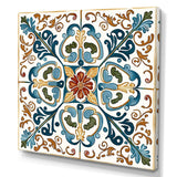 Mediterranean Tiles In Retro Blue VI