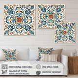 Mediterranean Tiles In Retro Blue VI