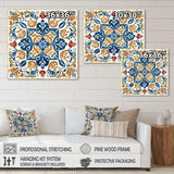 Mediterranean Tiles In Retro Blue VII