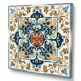 Mediterranean Tiles In Retro Blue VIII