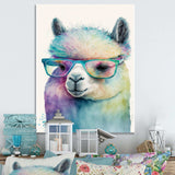 Cool Alpaca With Sunglasses Watercolour I