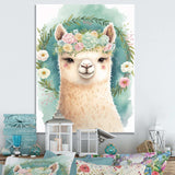 Flower Alpaca Watercolour III