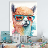 Cool Alpaca With Sunglasses Watercolour IV