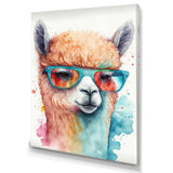 Cool Alpaca With Sunglasses Watercolour IV