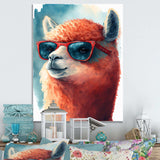 Cool Alpaca With Sunglasses Watercolour V