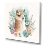 Flower Alpaca Watercolour VI