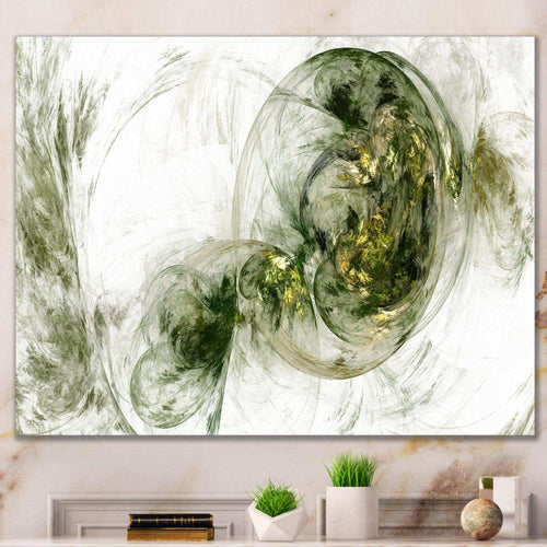 Colored Smoke Green - Modern Living Room Wall Decor