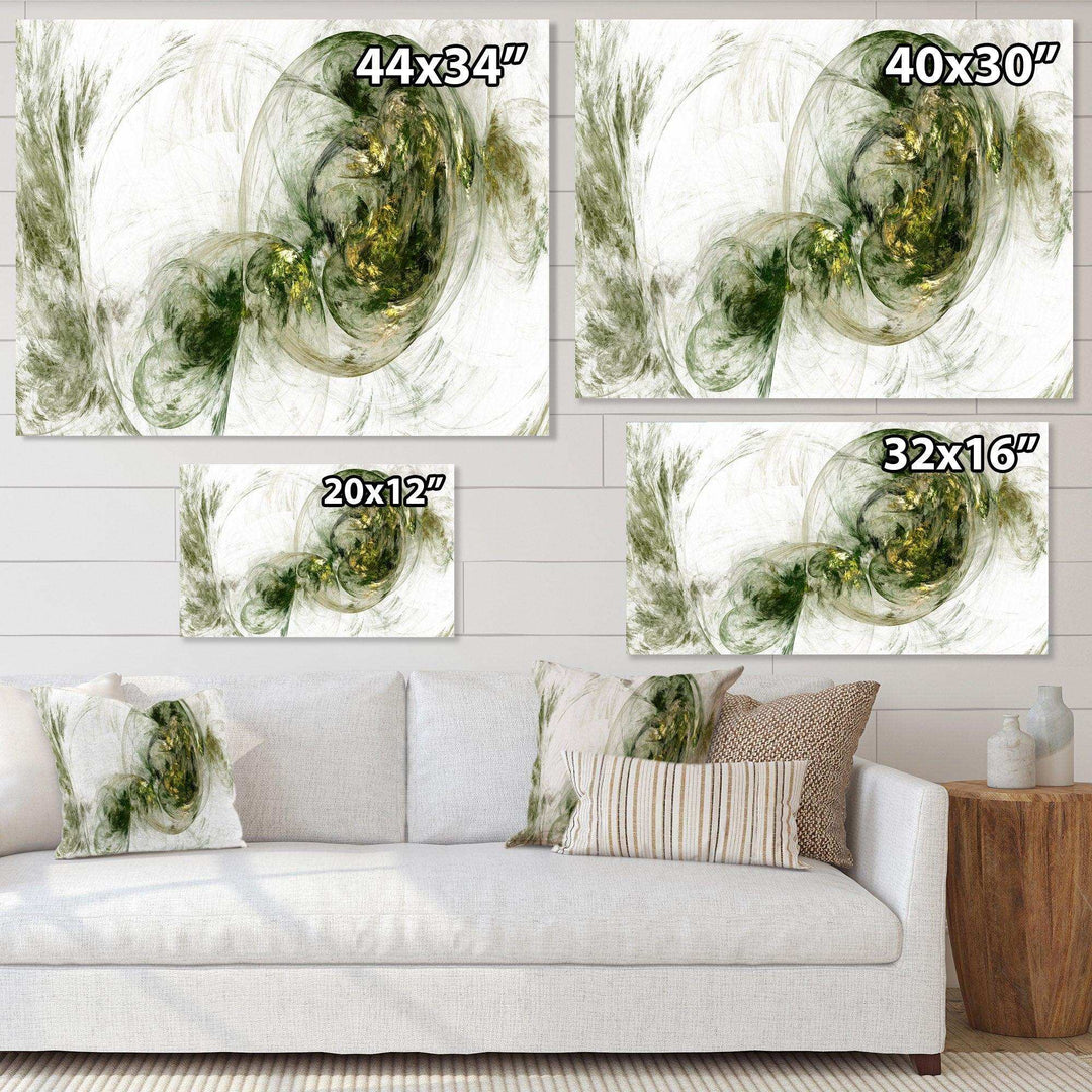 Colored Smoke Green - Modern Living Room Wall Decor