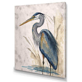 Heron By The Waterside Watercolour II