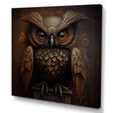 Wise Owl In Earth Tones I