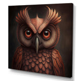 Wise Owl In Earth Tones II