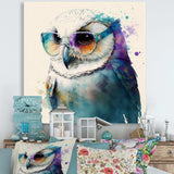 Cool White Owl With Funky Sunglasses III