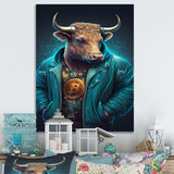 Fancy Bitcoin Bull With Bitcoin Chain I