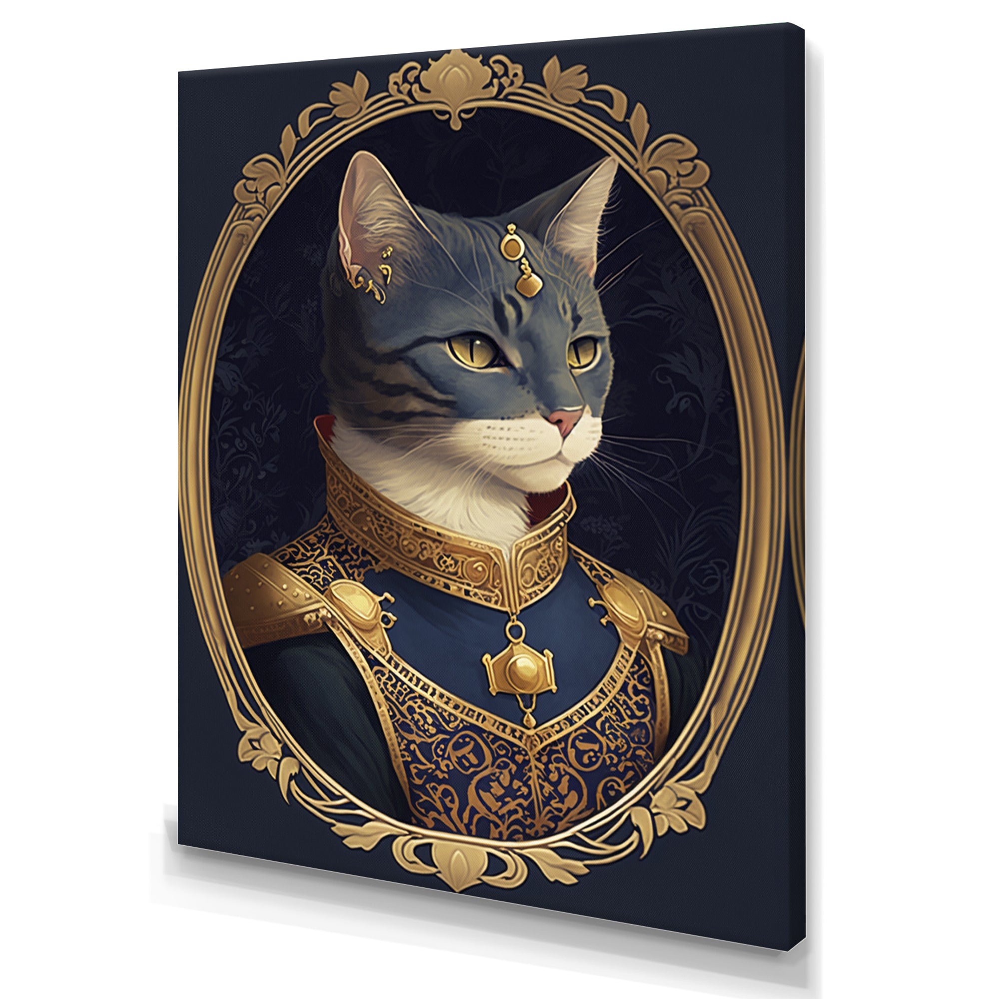 Portrait Of A Royal Blue Cat Prince I