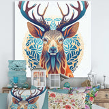 Wild Buck In Blue And Brown