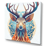 Wild Buck In Blue And Brown