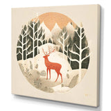 Majestic Deer In The Winter Woods I