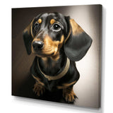 Portrait Of A Black Glam Dachshund I