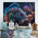 Beautiful Mandarin Fish In Shades Of Blue I