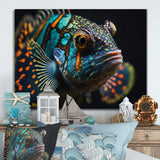 Beautiful Mandarin Fish In Shades Of Blue V