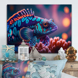 Beautiful Mandarin Fish In Shades Of Purple