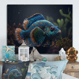 Beautiful Mandarin Fish In Shades Of Blue VIII