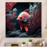 Tropical Fish In Shades Of Red And Blue I